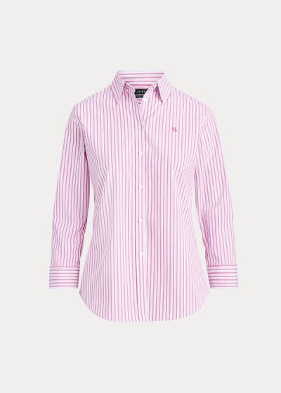 Camisa Ralph Lauren Easy Care Striped Algodão Mulher 60817-SRCY